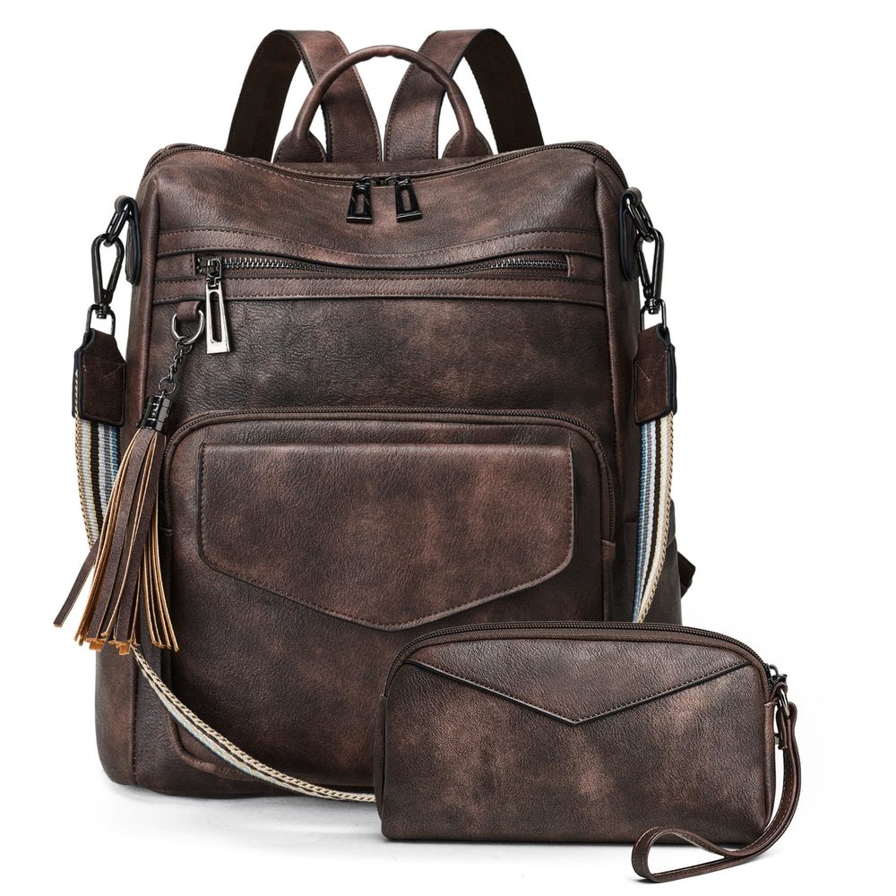 Backpack Purse for Women Leather Anti-theft Fashion Designer Travel Backpack🖤